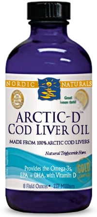 Photo of Nordic Naturals ARCTIC-D Cod Liver Oil as found at gfchiro.com